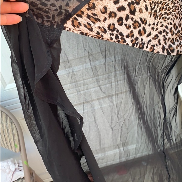 Bebe dress sz L sexy see through black - Picture 6 of 6